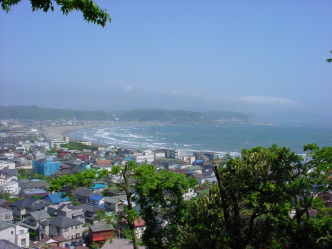 遠くからみる海岸